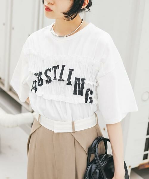 KBF / ケービーエフ Tシャツ | シャーリングリメイクTEE | 詳細12