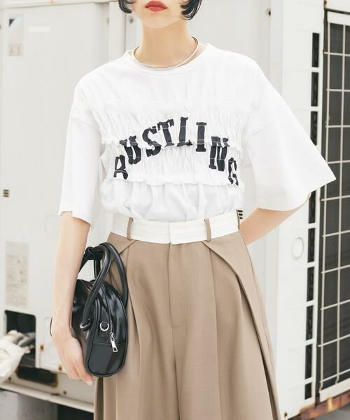 KBF / ケービーエフ Tシャツ | シャーリングリメイクTEE | 詳細13