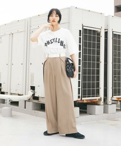 KBF / ケービーエフ Tシャツ | シャーリングリメイクTEE | 詳細14