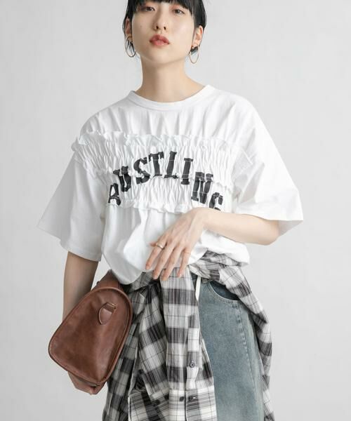 KBF / ケービーエフ Tシャツ | シャーリングリメイクTEE | 詳細15