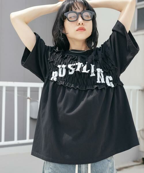 KBF / ケービーエフ Tシャツ | シャーリングリメイクTEE | 詳細29