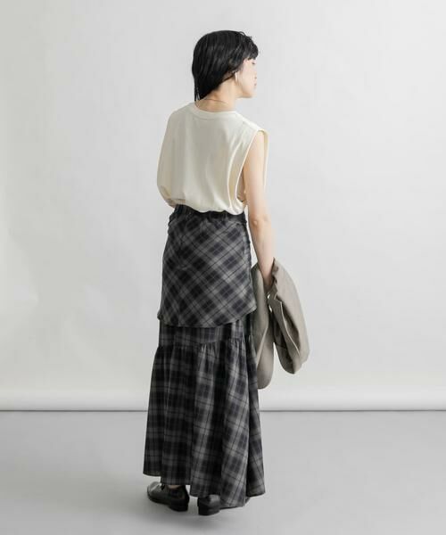 KBF / ケービーエフ Tシャツ | ノースリーブプリントカットソー | 詳細12