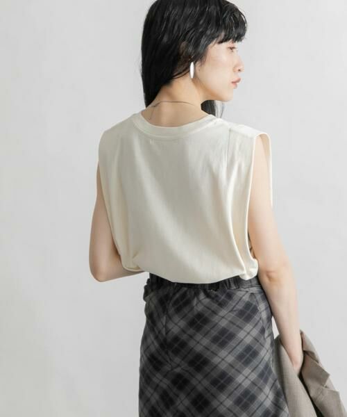 KBF / ケービーエフ Tシャツ | ノースリーブプリントカットソー | 詳細9