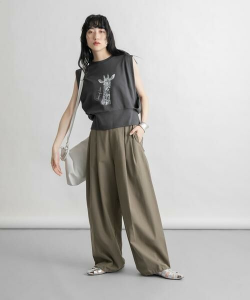 KBF / ケービーエフ Tシャツ | ノースリーブプリントカットソー | 詳細25