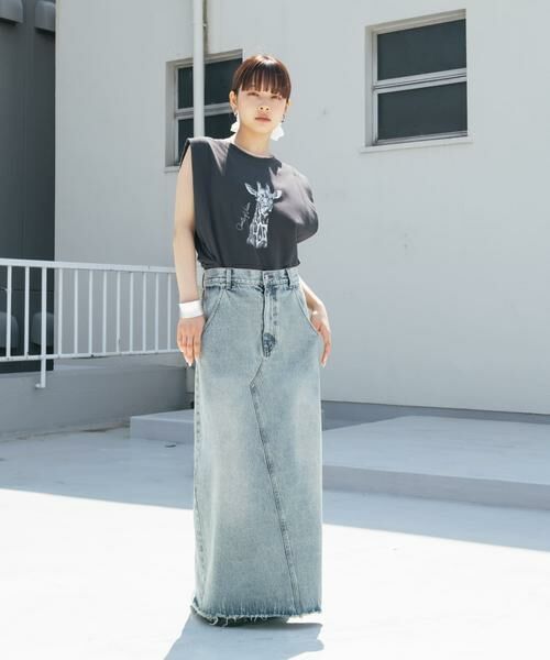 KBF / ケービーエフ Tシャツ | ノースリーブプリントカットソー | 詳細19