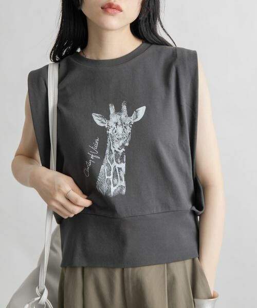 KBF / ケービーエフ Tシャツ | ノースリーブプリントカットソー | 詳細21