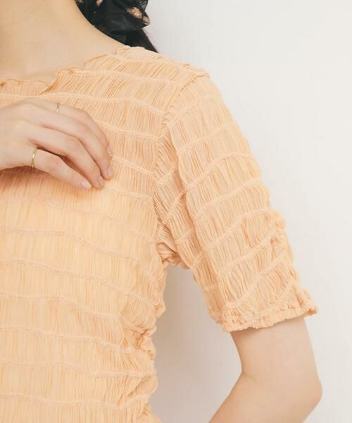 KBF / ケービーエフ Tシャツ | シャーリングシアートップス | 詳細2