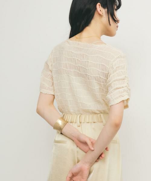 KBF / ケービーエフ Tシャツ | シャーリングシアートップス | 詳細13