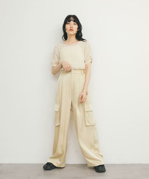 KBF / ケービーエフ Tシャツ | シャーリングシアートップス | 詳細14