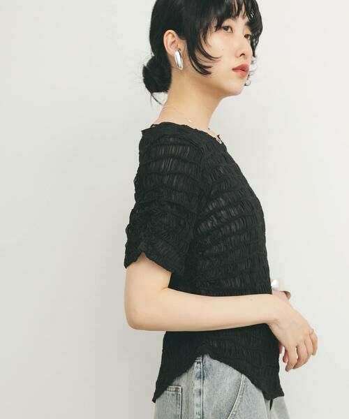 KBF / ケービーエフ Tシャツ | シャーリングシアートップス | 詳細25