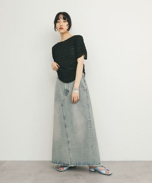 KBF / ケービーエフ Tシャツ | シャーリングシアートップス | 詳細28