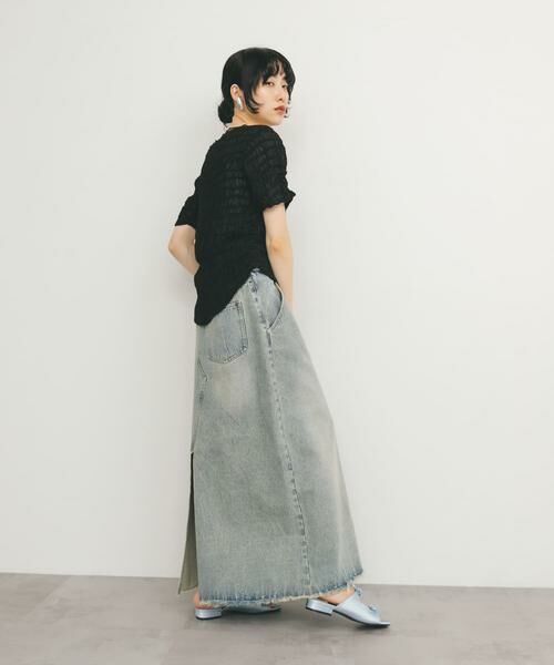 KBF / ケービーエフ Tシャツ | シャーリングシアートップス | 詳細30