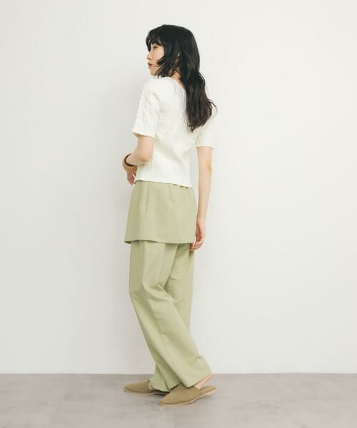 KBF / ケービーエフ Tシャツ | 2WAYケーブルジャカードトップス | 詳細7