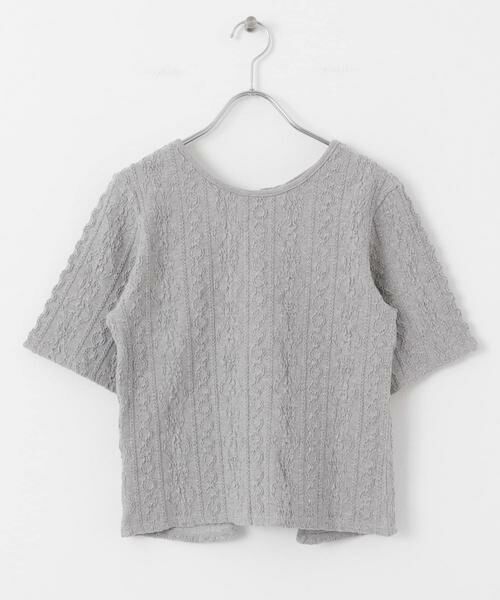 KBF / ケービーエフ Tシャツ | 2WAYケーブルジャカードトップス | 詳細30