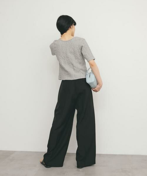 KBF / ケービーエフ Tシャツ | 2WAYケーブルジャカードトップス | 詳細28