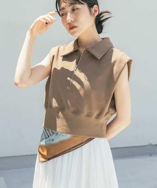 KBF / ケービーエフ スウェット | ショルダータックZIPスウェット | 詳細1