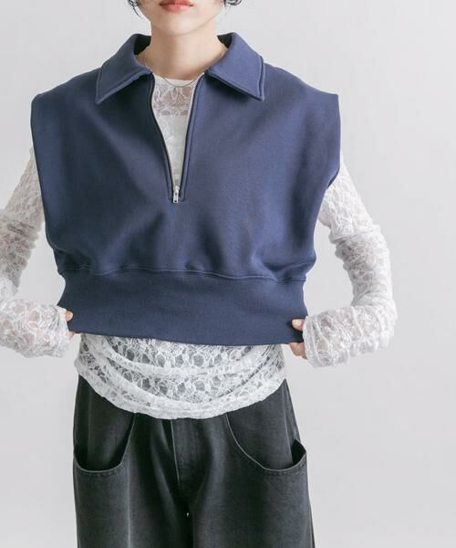 KBF / ケービーエフ スウェット | ショルダータックZIPスウェット | 詳細20