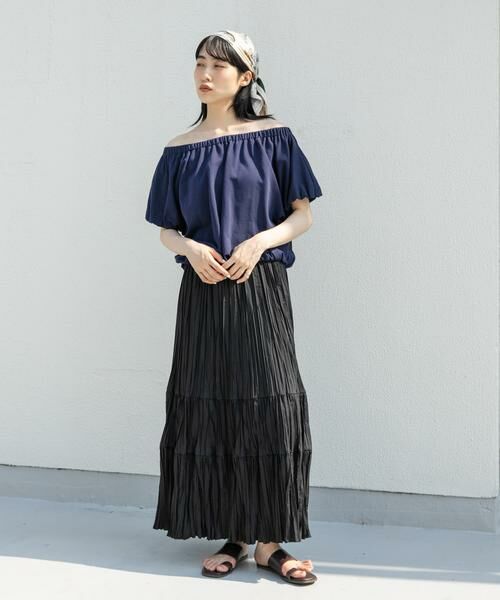 KBF / ケービーエフ スウェット | リボンギャザースウェット | 詳細3