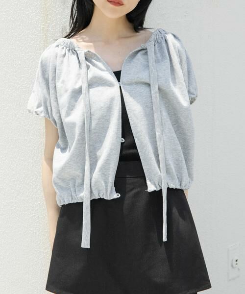 KBF / ケービーエフ スウェット | リボンギャザースウェット | 詳細13