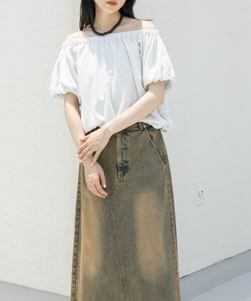 KBF / ケービーエフ スウェット | リボンギャザースウェット | 詳細24