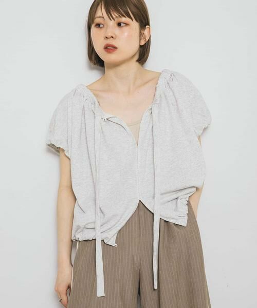 KBF / ケービーエフ スウェット | リボンギャザースウェット | 詳細26