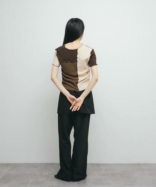KBF / ケービーエフ Tシャツ | MIXカラーパッチワークカットソー | 詳細7