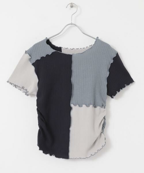 KBF / ケービーエフ Tシャツ | MIXカラーパッチワークカットソー | 詳細16