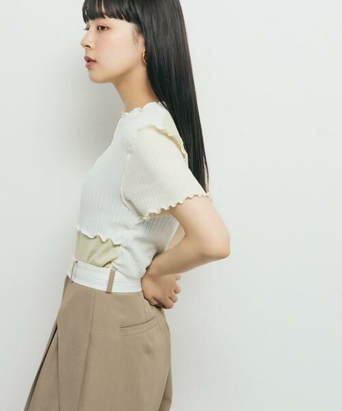 KBF / ケービーエフ Tシャツ | MIXカラーパッチワークカットソー | 詳細20