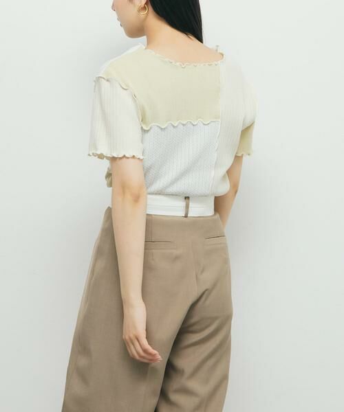 KBF / ケービーエフ Tシャツ | MIXカラーパッチワークカットソー | 詳細21