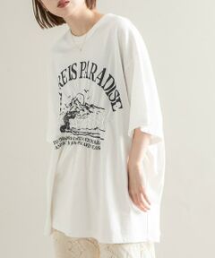 KBF / ケービーエフ Tシャツ | シャーリングプリントTEE