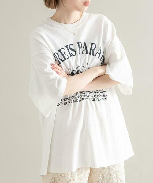 KBF / ケービーエフ Tシャツ | シャーリングプリントTEE | 詳細1