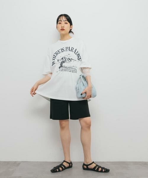 KBF / ケービーエフ Tシャツ | シャーリングプリントTEE | 詳細6