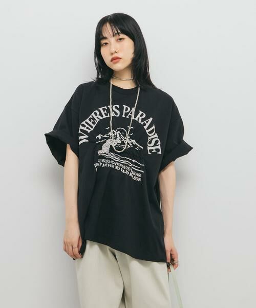 KBF / ケービーエフ Tシャツ | シャーリングプリントTEE | 詳細12