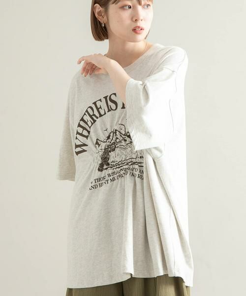 KBF / ケービーエフ Tシャツ | シャーリングプリントTEE | 詳細18