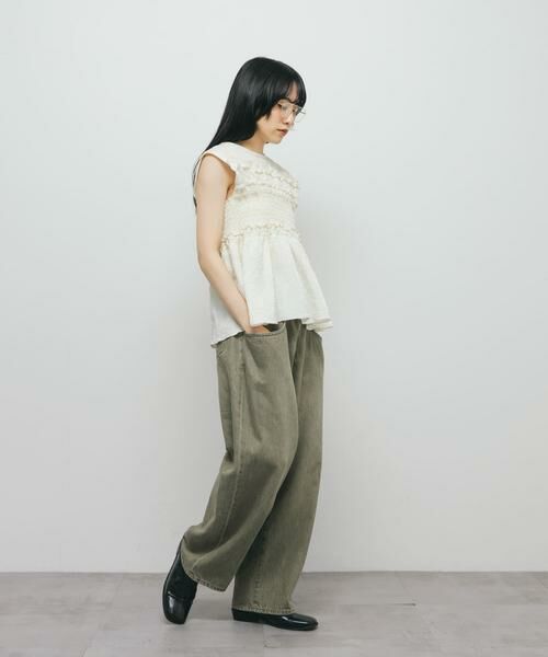 KBF / ケービーエフ Tシャツ | フリルドッキングカットソー | 詳細5