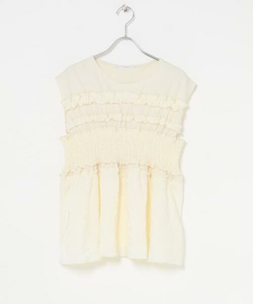 KBF / ケービーエフ Tシャツ | フリルドッキングカットソー | 詳細7