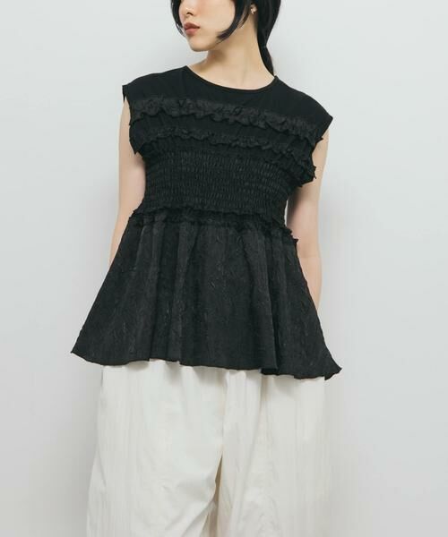 KBF / ケービーエフ Tシャツ | フリルドッキングカットソー | 詳細13