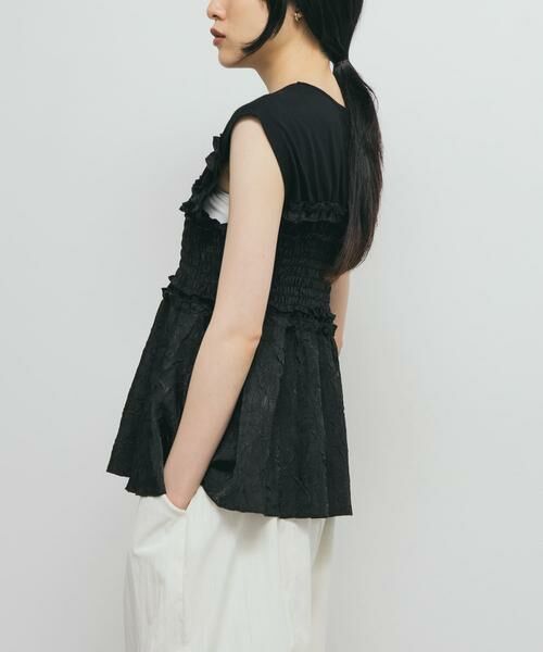 KBF / ケービーエフ Tシャツ | フリルドッキングカットソー | 詳細14