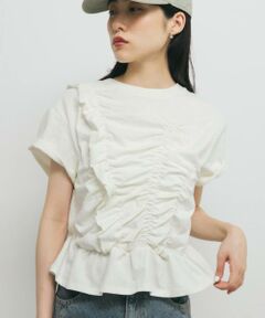 KBF / ケービーエフ Tシャツ | シャーリングデザインTEE