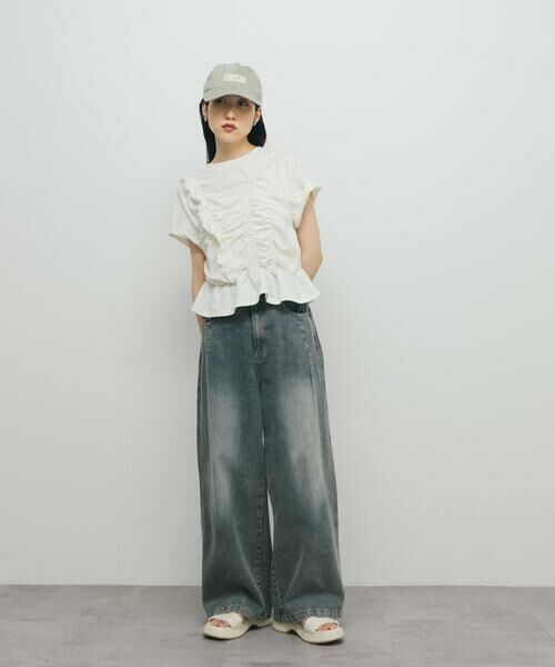 KBF / ケービーエフ Tシャツ | シャーリングデザインTEE | 詳細17