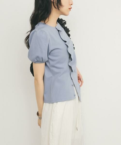 KBF / ケービーエフ Tシャツ | アシメトリーデザインカットソー | 詳細3