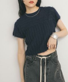 KBF / ケービーエフ ニット・セーター | ミニフリンジニットTEE