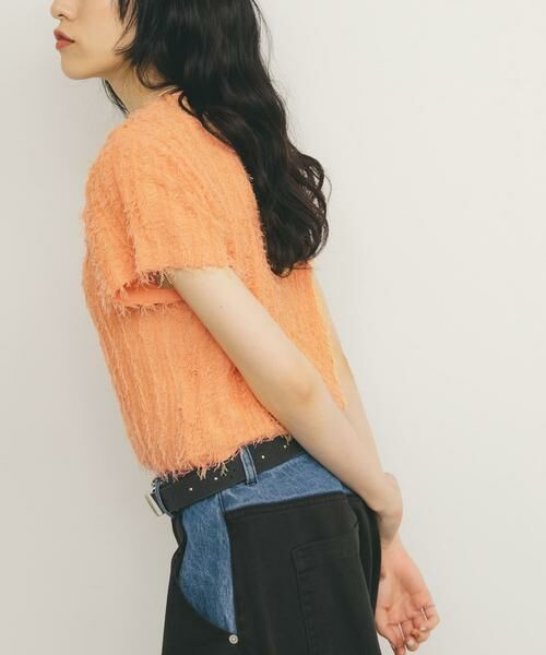 KBF / ケービーエフ ニット・セーター | ミニフリンジニットTEE | 詳細1