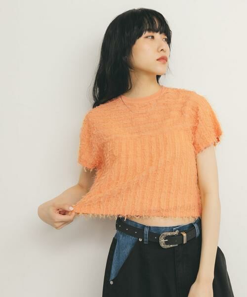 KBF / ケービーエフ ニット・セーター | ミニフリンジニットTEE | 詳細2