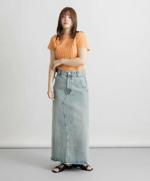 KBF / ケービーエフ ニット・セーター | ミニフリンジニットTEE | 詳細7