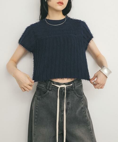 KBF / ケービーエフ ニット・セーター | ミニフリンジニットTEE | 詳細22