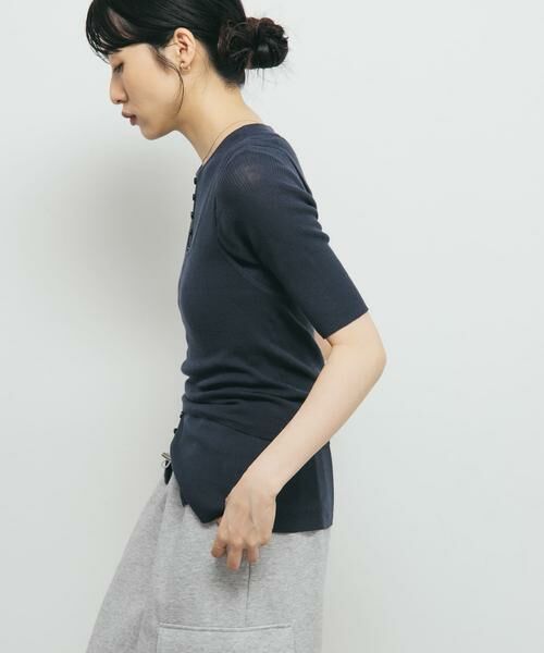 KBF / ケービーエフ ニット・セーター | フロントボタンレイヤードニット | 詳細3