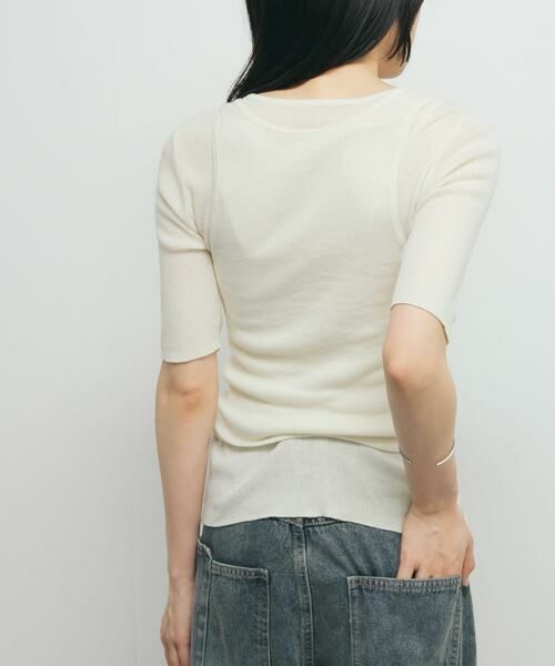 KBF / ケービーエフ ニット・セーター | フロントボタンレイヤードニット | 詳細26