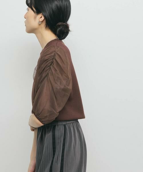 KBF / ケービーエフ ニット・セーター | チュールスリーブニット | 詳細2