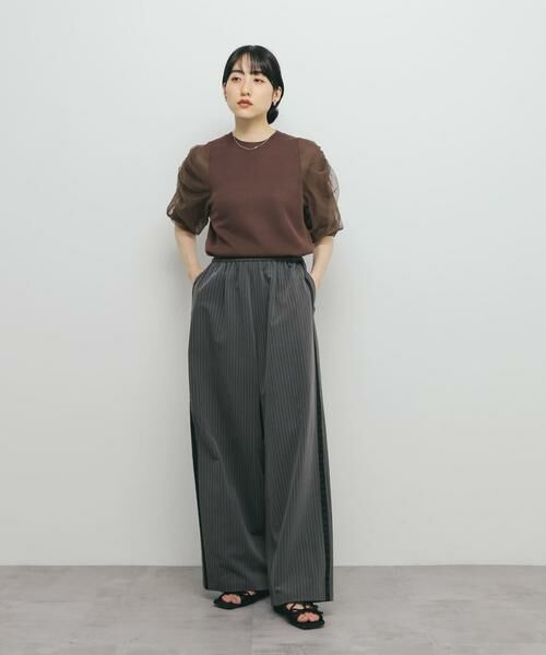 KBF / ケービーエフ ニット・セーター | チュールスリーブニット | 詳細4